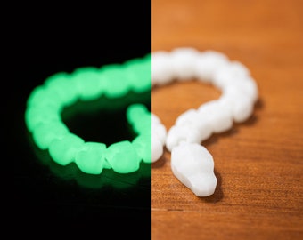 Articulated Snake Fidget Toy - Glow in the Dark Edition