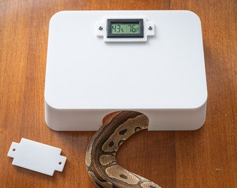 Reptile Hide with Thermometer/Hygrometer - InfoHide