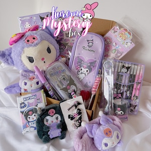 Scatola misteriosa Kawaii Pacchetti regalo Sanrio per ragazze Borse di cancelleria Kawaii Confezione regalo per lei Portachiavi Kawaii Peluche Kawaii Borse da presa