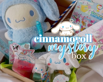 Cinnamoroll Sanrio Kawaii Mystery box Gift Bundles pour les filles Kawaii papeterie boîte sacs Boîte cadeau pour ses porte-clés Kawaii Kawaii Grab sacs