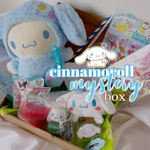 Cinnamoroll Sanrio Kawaii Mystery box Cadeaubundels voor meisjes Kawaii briefpapier box tassen Geschenkdoos voor haar Kawaii sleutelhangers Kawaii Grab bags