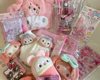 Kawaii my melody stationery box Gift Bundles for girls bundle box kawaii bags Gift box for her Kawaii keychains Kawaii holidays mystery Box