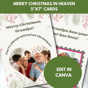 Carte de Noël pour un être cher décédé, Joyeux Noël au paradis, à la mémoire d'êtres chers, à un bon souvenir, Noël a toujours manqué