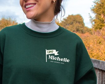 Camp Bachelorette Sweatshirt for Camping Bachelorette Party, Personalized Retro Glamping Bachelorette, Cabin Bachelorette, Hiking Bach