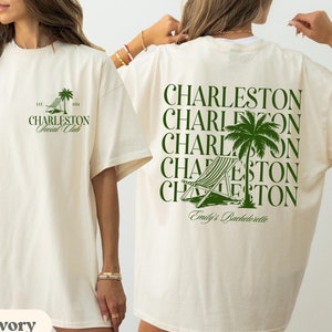 Beach Bachelorette Party Shirts Comfort Colors, Charleston Bachelorette, Custom Location Tee, Rosemary Beach Social Club Coastal Bridal Gift