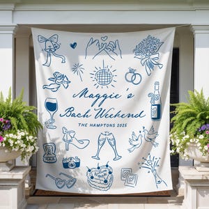 Custom Bachelorette Party Banner: Classy Bridal Shower Decor