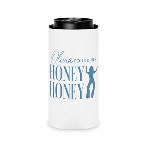 Her Honey Honey Party Favors, Disco Bachelorette Party, Dancing Queens Can Cooler, Mediterranean Theme Bridal Shower, Bridesmaid Koozies image 4