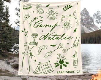 Camp Bachelorette Party Banner, Custom Camping Tapestry, Lake Bach Backdrop, Mountain Bridal Shower Party Sign, Cabin Crew Before I do Decor