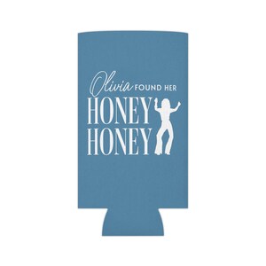 Her Honey Honey Party Favors, Disco Bachelorette Party, Dancing Queens Can Cooler, Mediterranean Theme Bridal Shower, Bridesmaid Koozies image 8