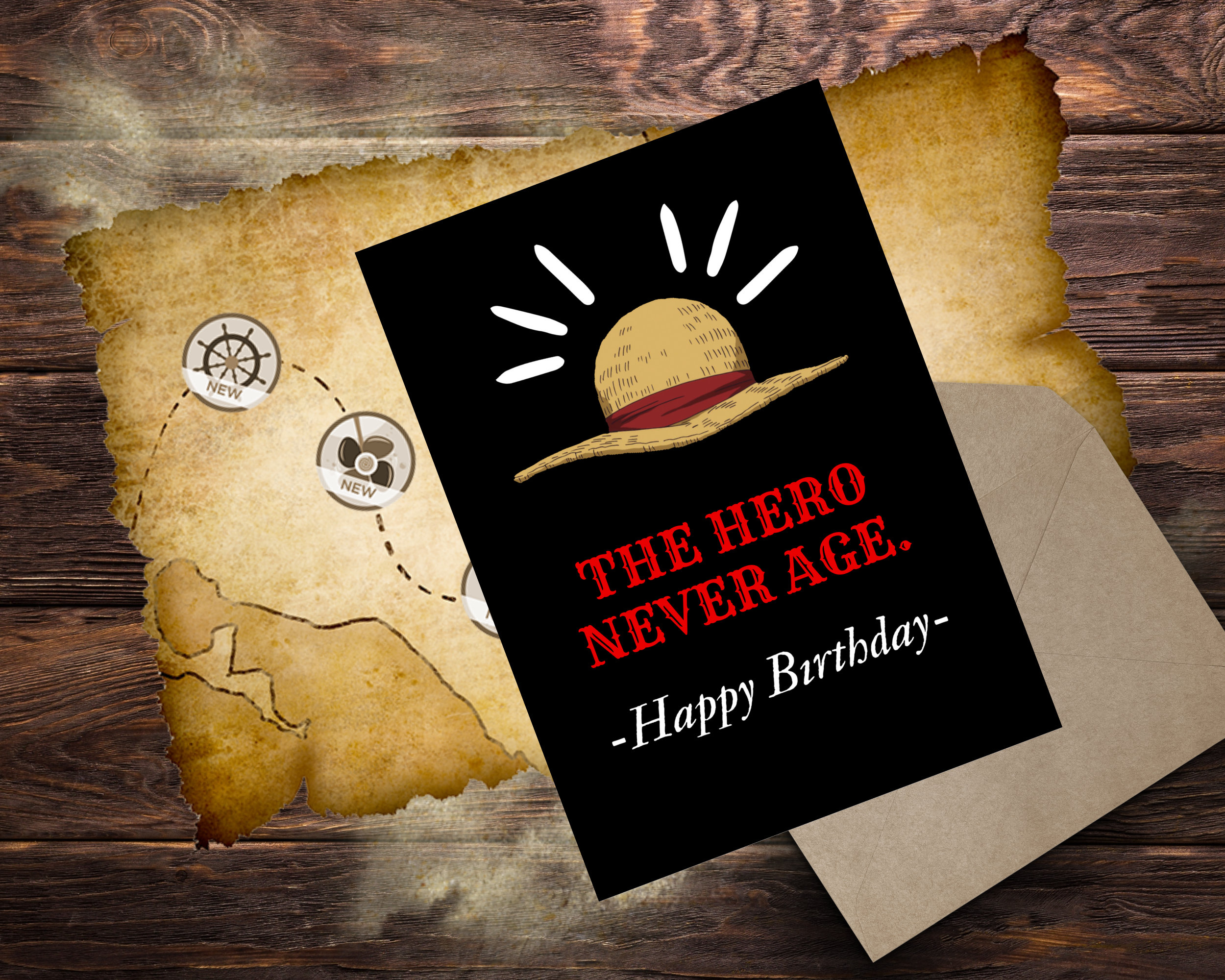 One piece bday greeting card - Etsy 日本