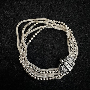 Merdins’ Work Braided Handmade Bracelet, Traditional Jewelery, Matting Silver Bracelet