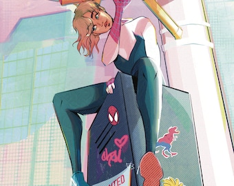 スパイダーグウェン アートプリント - Etsy 日本