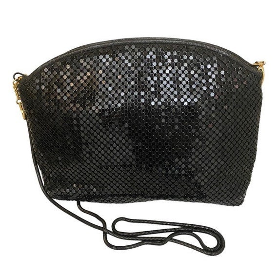 Vintage Le Regale Copper Woven Evening Handbag Purse With Hard 