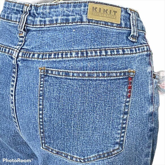 Veste Jean Denim Maurice Sasson KIKIT Cuir Cowden B – Style Sud-Ouest, Années 80, Taille M