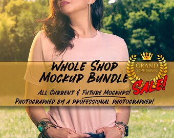 Whole Shop Mockup Bundle - Entire Shop Bundle - Full Access Shop Pass - Bella Canvas 3001 Bundle - Comfort Colors Bundle - Mangos Mockups