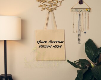 Canvas Tote Bag Mockup - Boho Tote Bag Mock - Flat Lay Tote Bag Mockup - Model Mockup - Natural Tote Bag Mockup - Professional Mockup