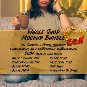 Whole Shop Mockup Bundle - Entire Shop Bundle - Full Access Shop Pass - Bella Canvas 3001 Bundle - Comfort Colors Bundle - Mangos Mockups