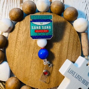 Sana Sana Colita de Rana Badge Reel, Hispanic Badge Reel, Lation Badge Reel, Nurse Gift, Gift For Her,  Badge Reel, RN Gift,Vicks Badge Reel