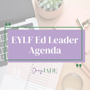 EYLF Ed Leader Agenda