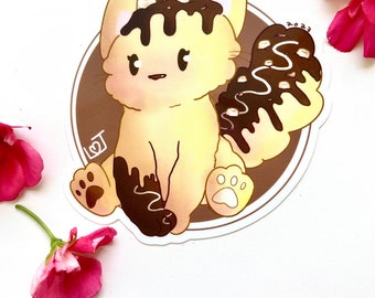 S’mores Kitty Die Cut Sticker