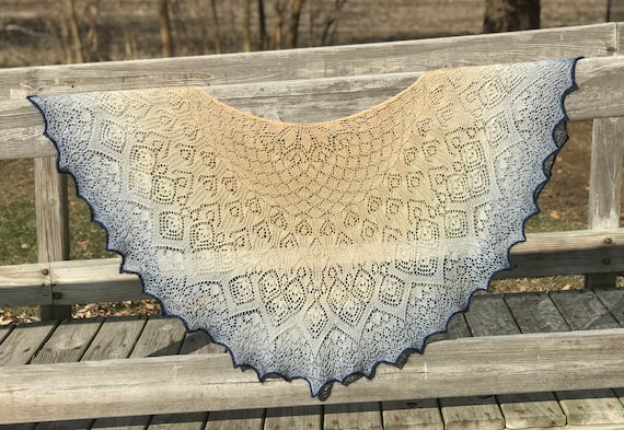 Beach Daydreams Lace Shawl Knitting Pattern - Etsy