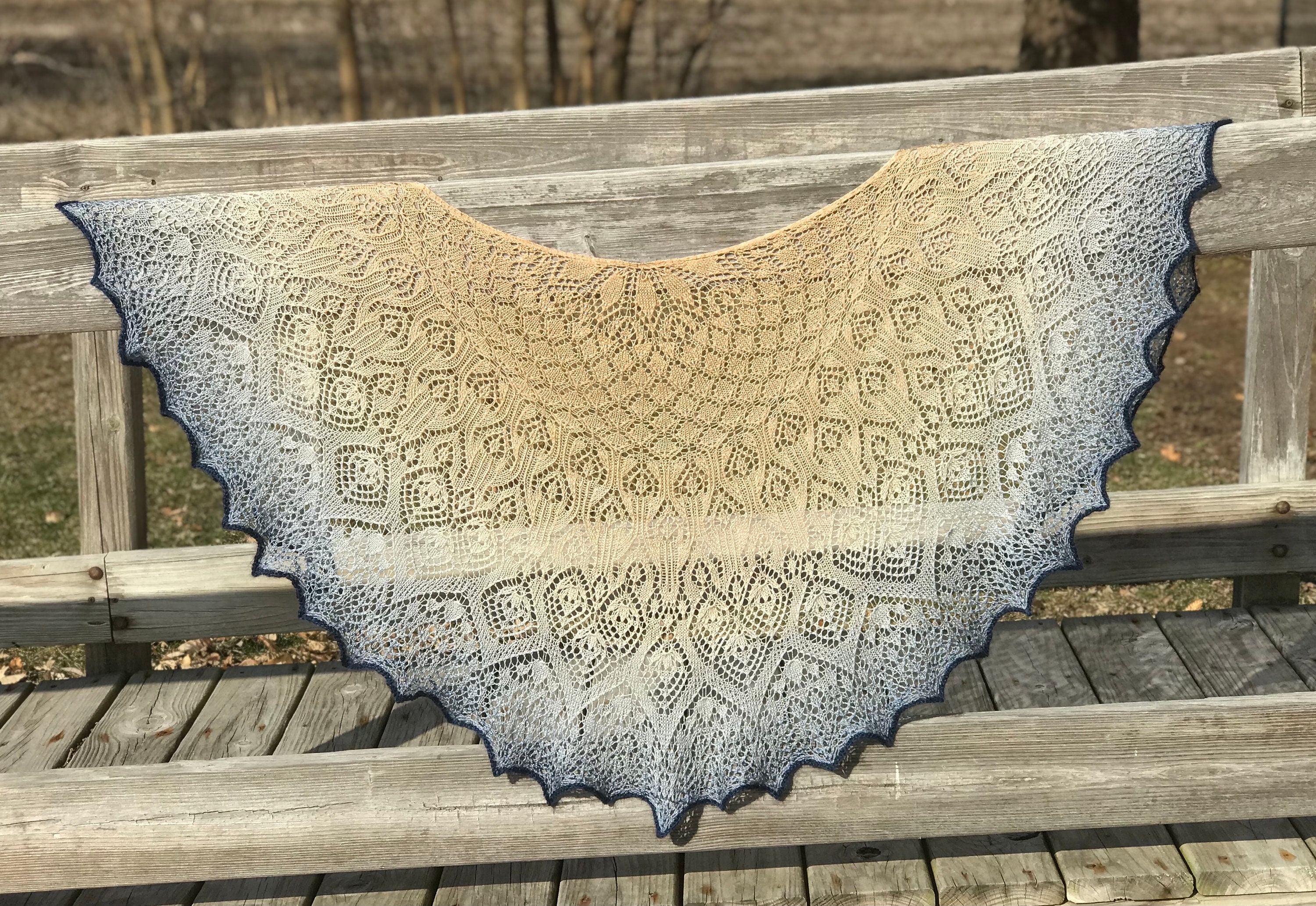 Beach Daydreams Lace Shawl Knitting Pattern - Etsy