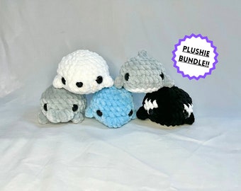 Crochet Sea Animals PLUSHIE BUNDLE Amigurumi Adorable Stuffed Animal