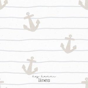 Digitales Stoffdesign Anker lines nahtloses Muster Kinderstoff Hej Hanni Stoffmuster seamless pattern Stoff Jungs Kinderkleidung HHF014