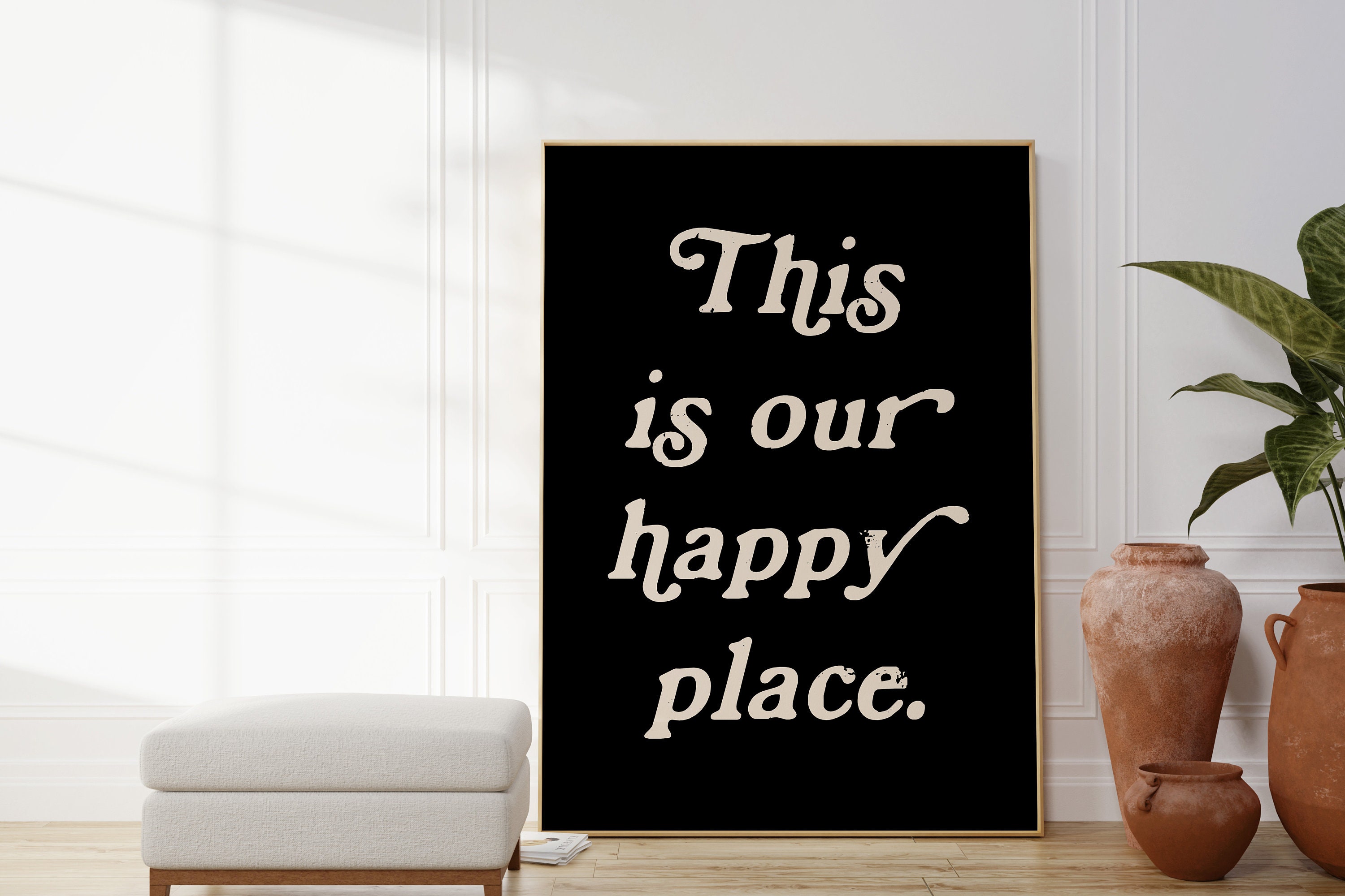 This is Our Happy Place Wall Art Quote Prints Our Happy Etsy