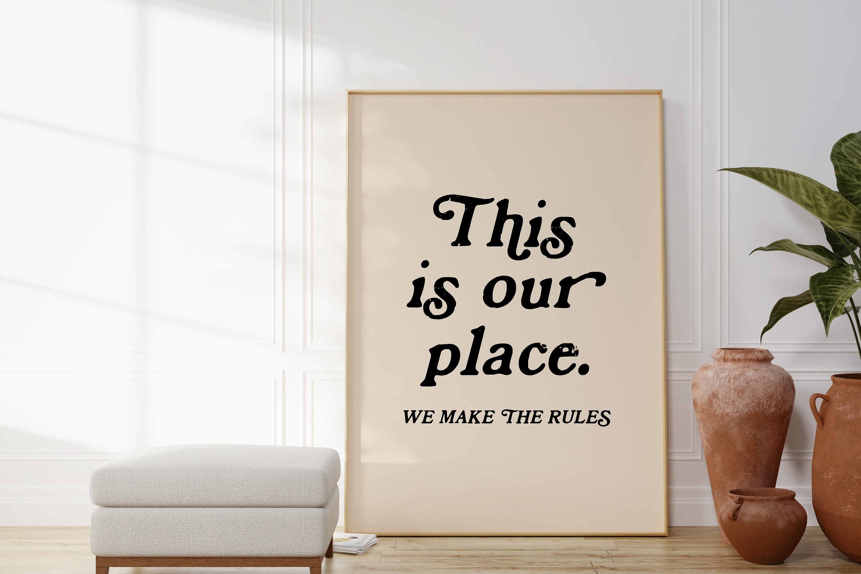 This is Our Place We Make the Rules Wall Art, Taylor Swift Printable