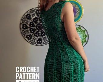Geschreven haakpatroon door Delilah Dress, pdf-patroon, haaktutorial