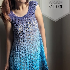 Sirena Dress written PDF CROCHET PATTERN