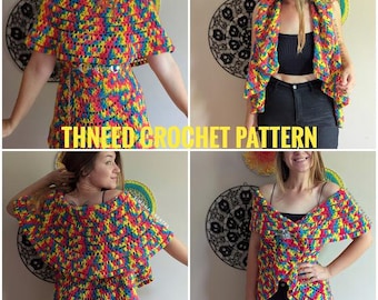 Thneed crochet PDF pattern, written crochet PATTERN