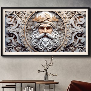 Christmas Art for Frame TV, Stunning 3D Santa Claus Art, Art for Frame TV, Holiday Decor, Holiday Art