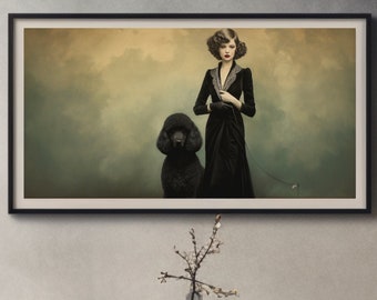 Minimalist Poodle Art Samsung Frame TV Art Bundle Collection, Stunning Abstract Art, Wall Art, Digital Download, Instant Download