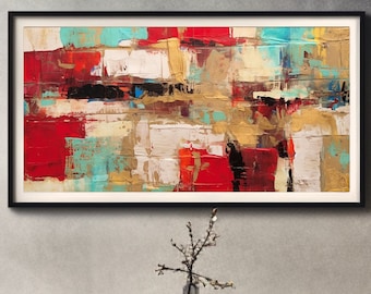 Samsung Frame TV Art, Abstract art, instant download, tv wallpaper, digital download