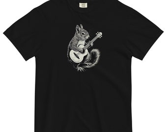 Squirrel Guitar T Shirt