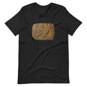 Antike Keilschrift Sumerische Tablet Unisex T-Shirt