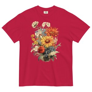 Comfort Colors® Flower Bouquet Shirt, Flower T Shirt, Retro Floral Shirt, Flower Shirt, Plant Ladies Shirt, Gift for Women