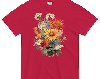Comfort Colors® Flower Bouquet Shirt, Flower T Shirt, Retro Floral Shirt, Flower Shirt, Plant Ladies Shirt, Gift for Women