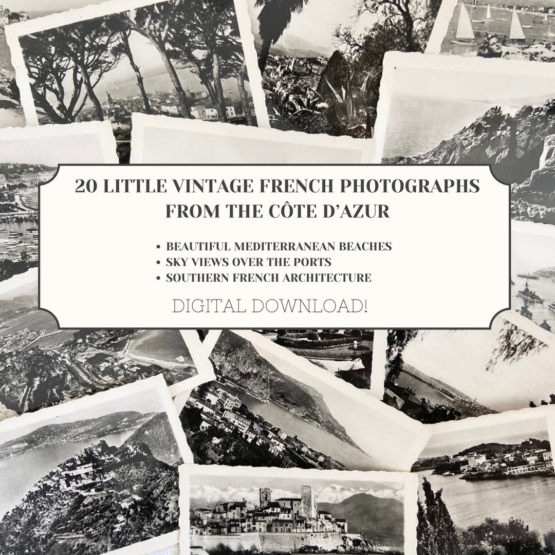 Vintage French Printable Photos Junk Journal Ephemera Beach - Etsy