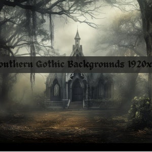Southern Gothic 16 Pack: Romantic and Mysterious Digital Backdrops,Digital backgrounds, Desktop background, photoshop overlays