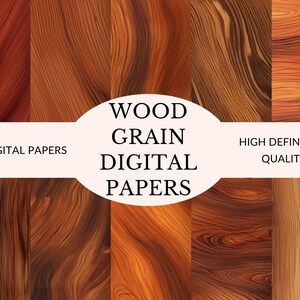 100 pack wood grain digital papers, wood textures for crafting