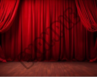 Elegant Velvet Drapes Digital Backdrop 10 Pack: Perfect for Photographers, Photoshop Overlay, Zoom/Teams Background or Desktop Background