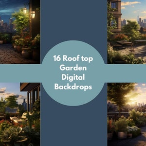 Rooftop Garden Dreams: Captivating 16-Pack for Exquisite Maternity, Romantic, and Photographic Overlays