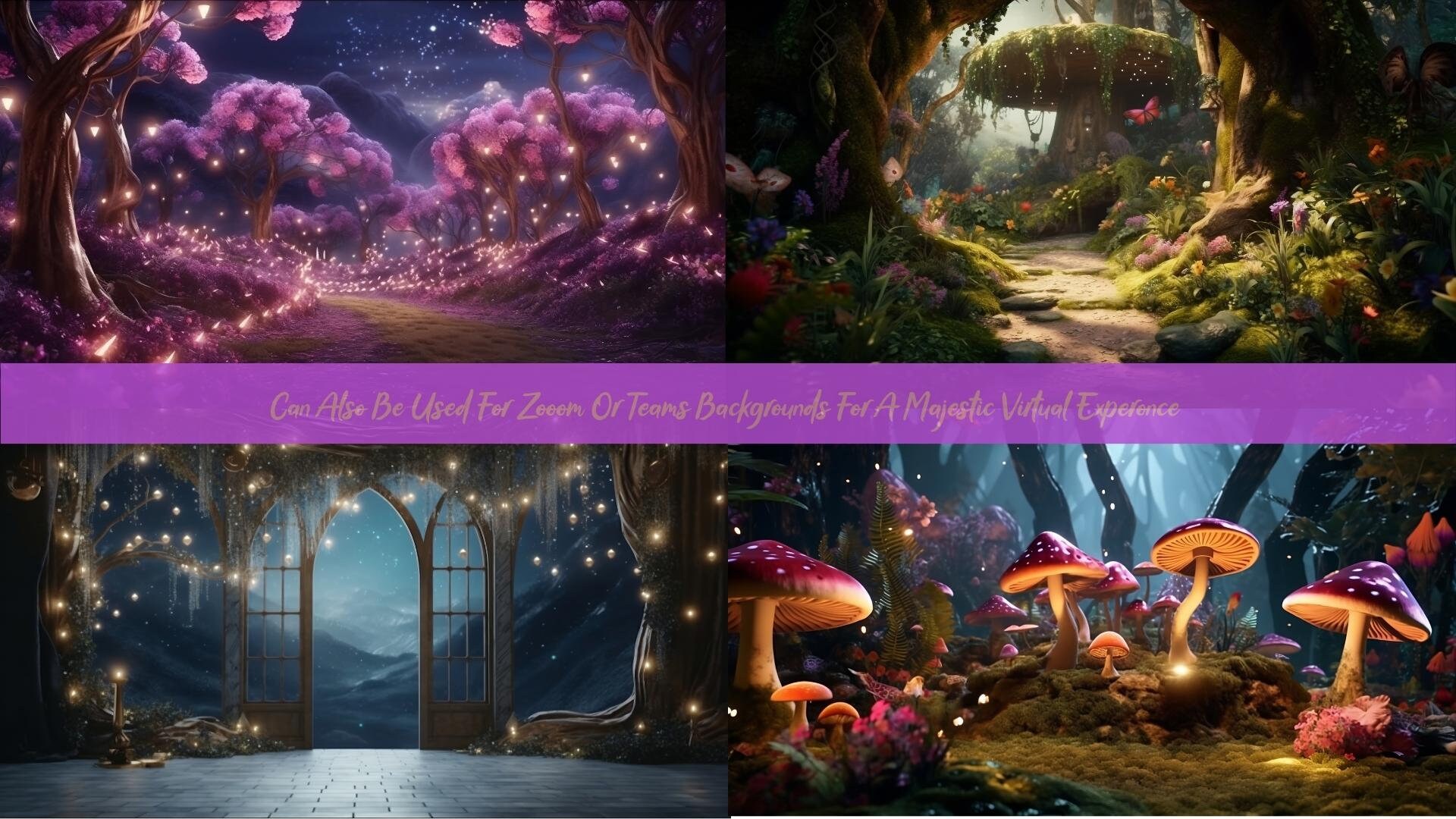 16pack Digital Fairy Backdrops, Highquality Overlays