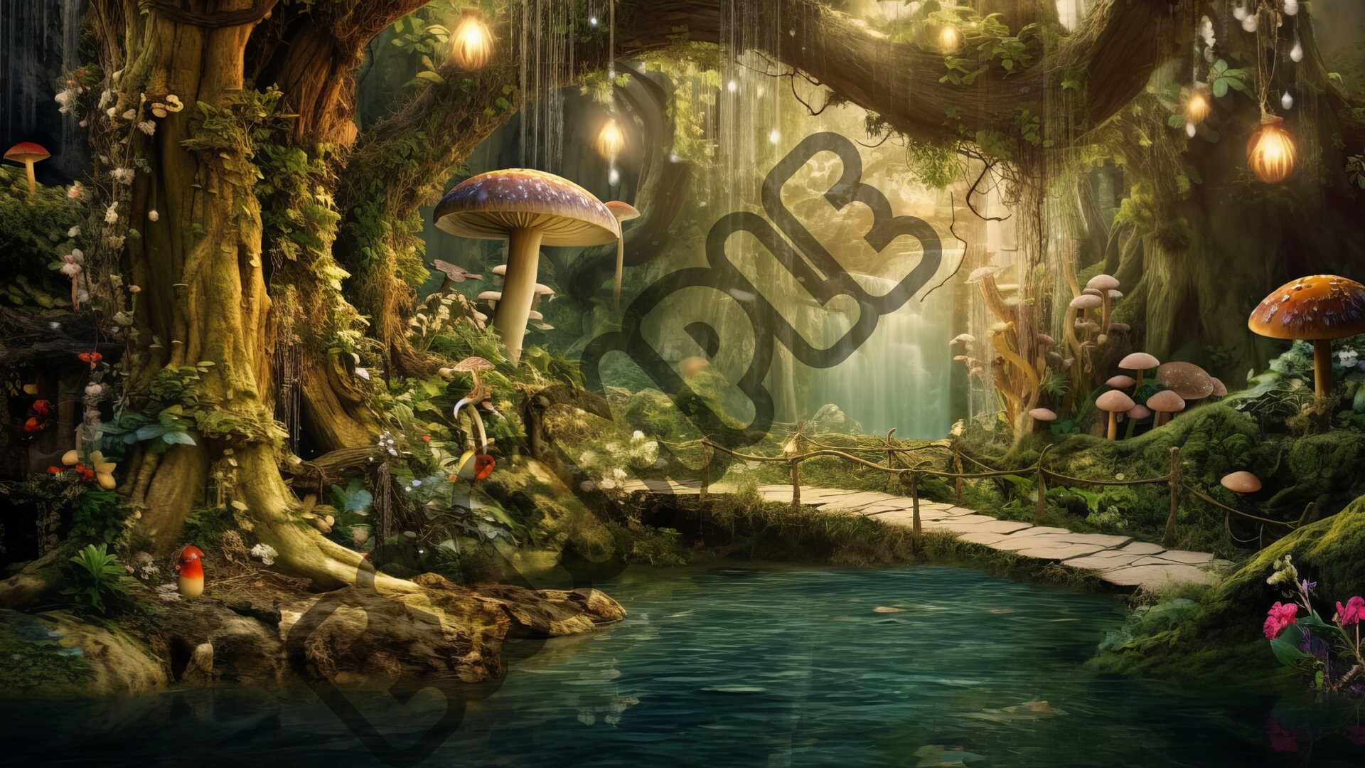 12pack Digital Fairy Backdrops, Highquality Overlays