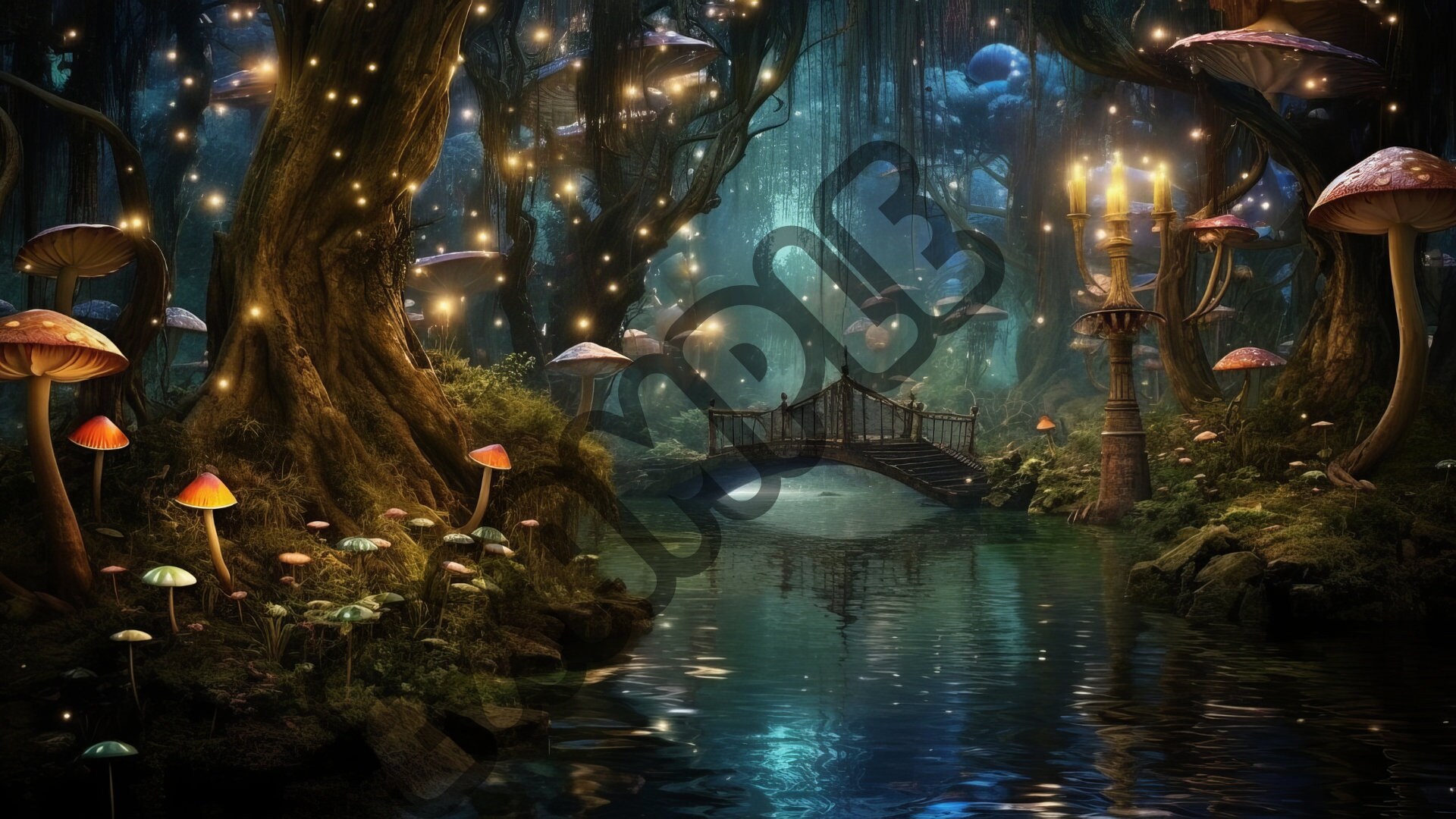 12pack Digital Fairy Backdrops, Highquality Overlays