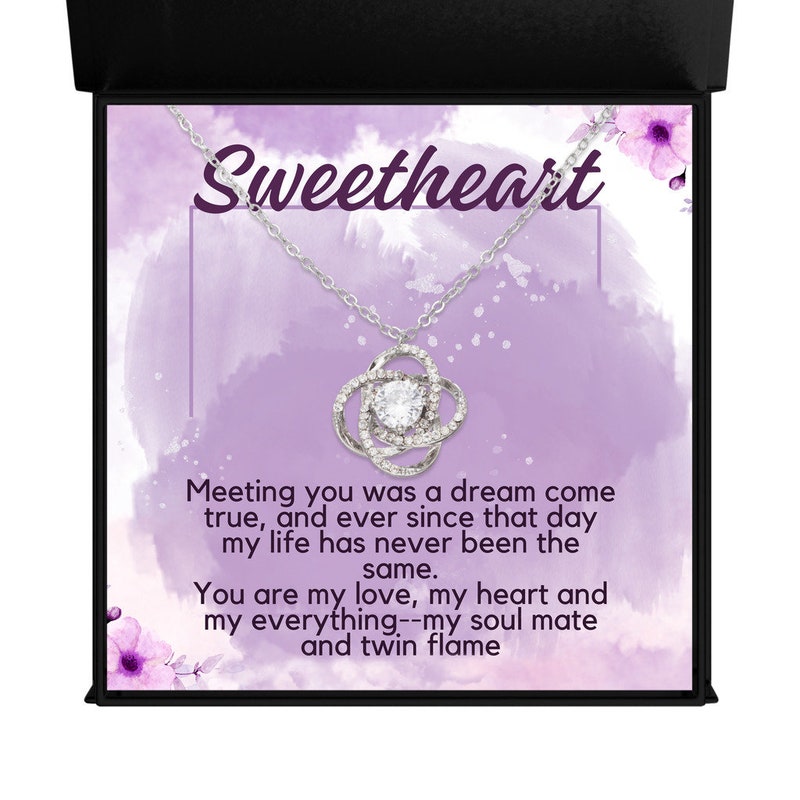 I Love You With Everything I've Been - Gift For Couples, Love Knot Necklace