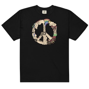 Peace Men’s garment-dyed heavyweight t-shirt